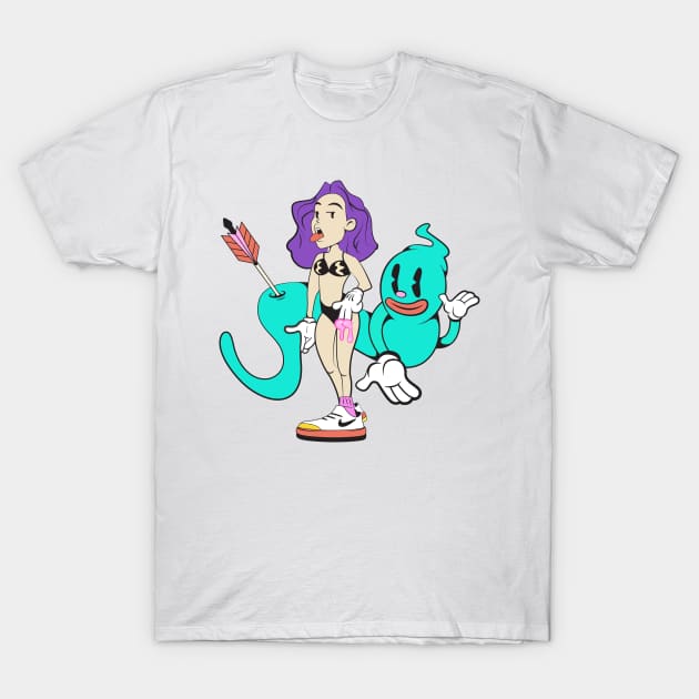 The Girl and the Ghost T-Shirt by ovcharka